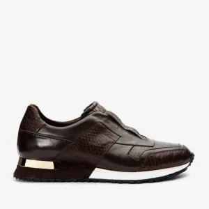 The Mugla Brown Snk Leather Men Sneaker Final Sale!