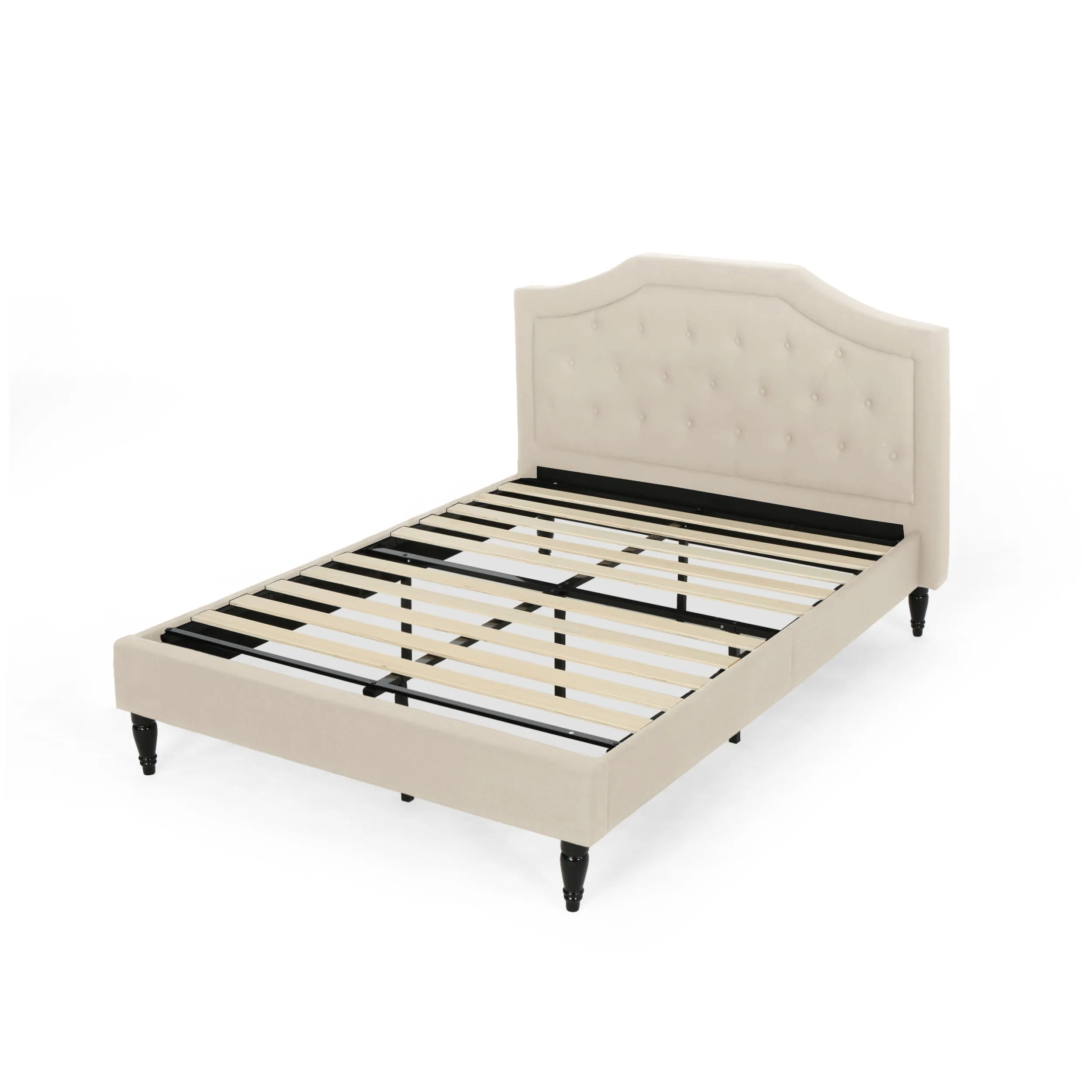 Veromca Theresa Contemporary Fabric Upholstered Queen Sized Bed Set