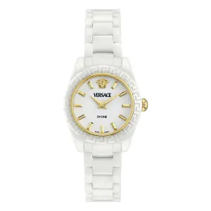 Versace Ladies Dv One Mini White Watch VE9F00224